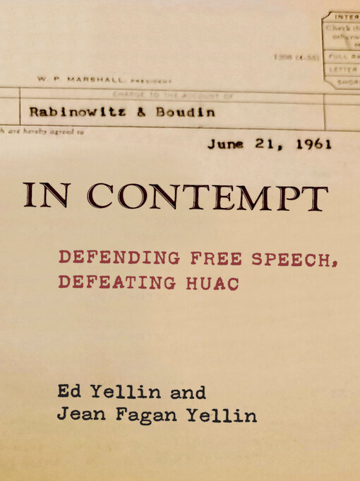 Title details for In Contempt by Ed Yellin - Available